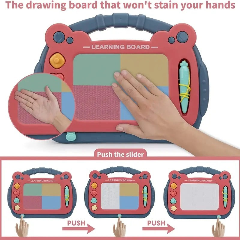 Children's Colorful Magnetic Drawing Board Painting Table Wipe Graffiti Writing