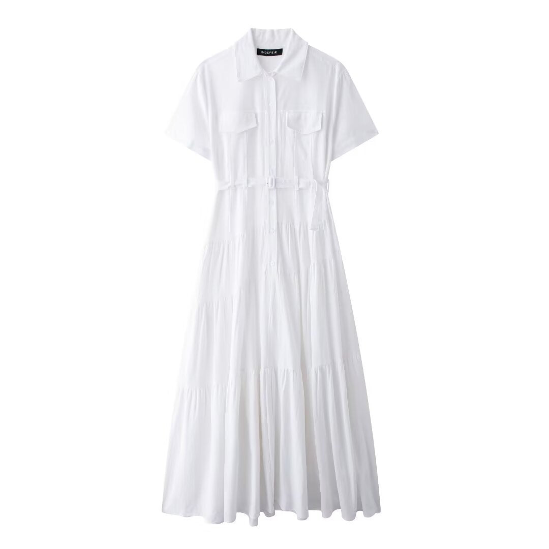 CityBelt Robe Chemise Ceinturée
