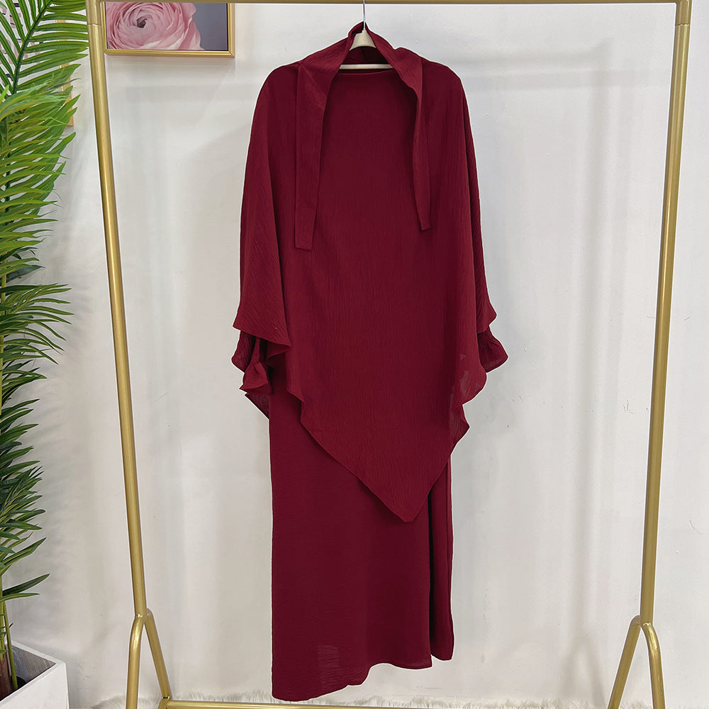 👑 Robe Kaftan Aïssata avec Voile Assorti