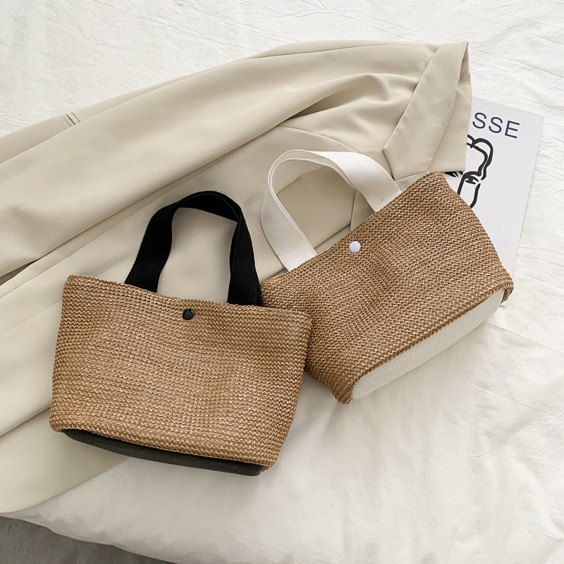 Woven Bucket Bag – Summer Beach Style