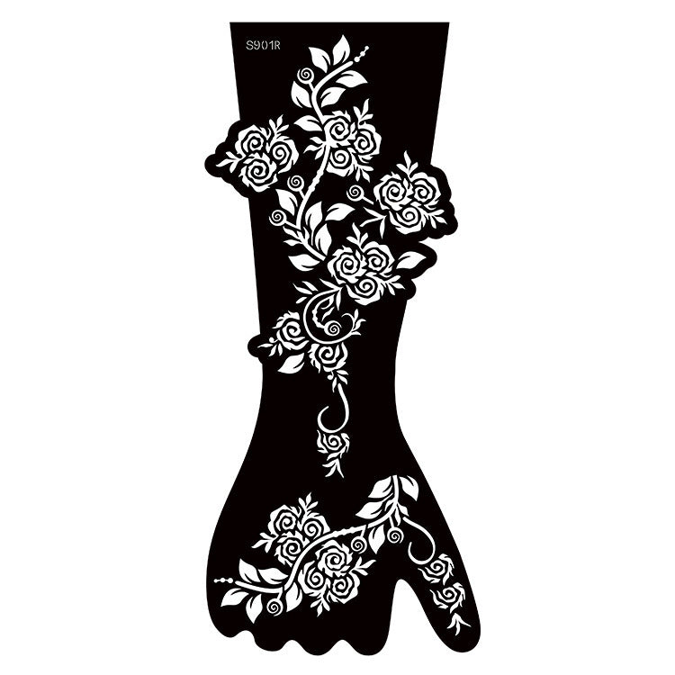 ✨ Tattoo Éphémère Aïssata – Géométrie Mystique