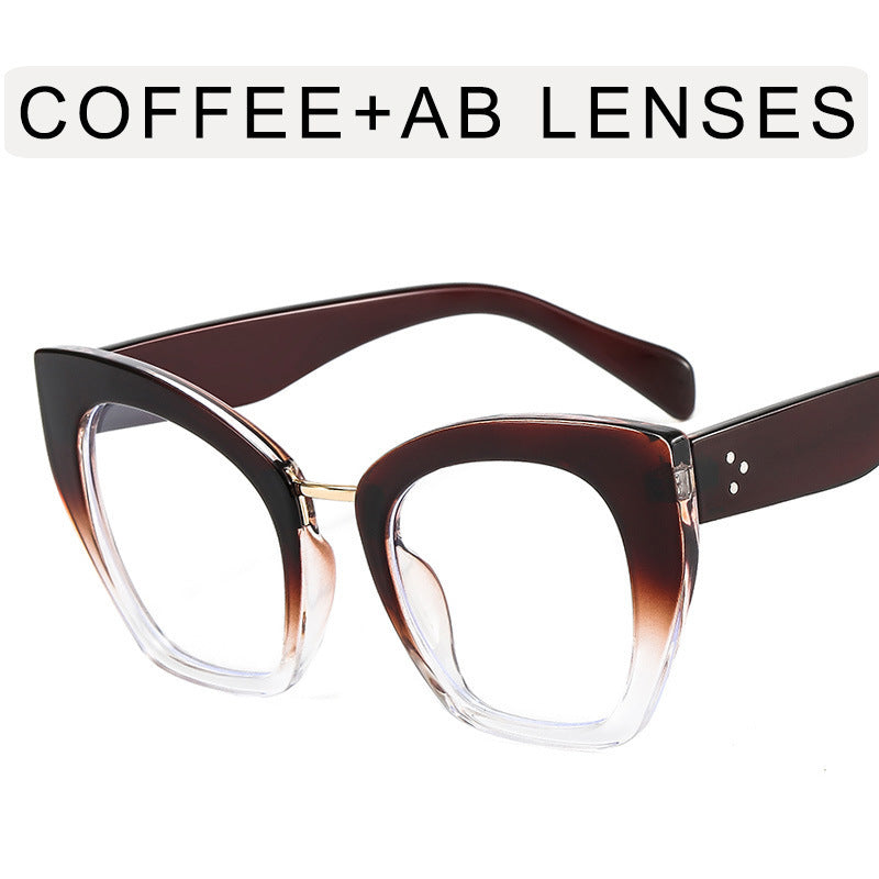 Mi Nail Cat Eye Large Frame Anti-Blue Light Flat Mirror