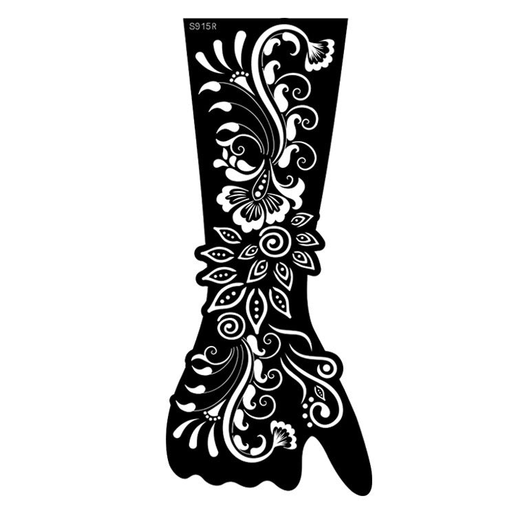 ✨ Tattoo Éphémère Aïssata – Géométrie Mystique