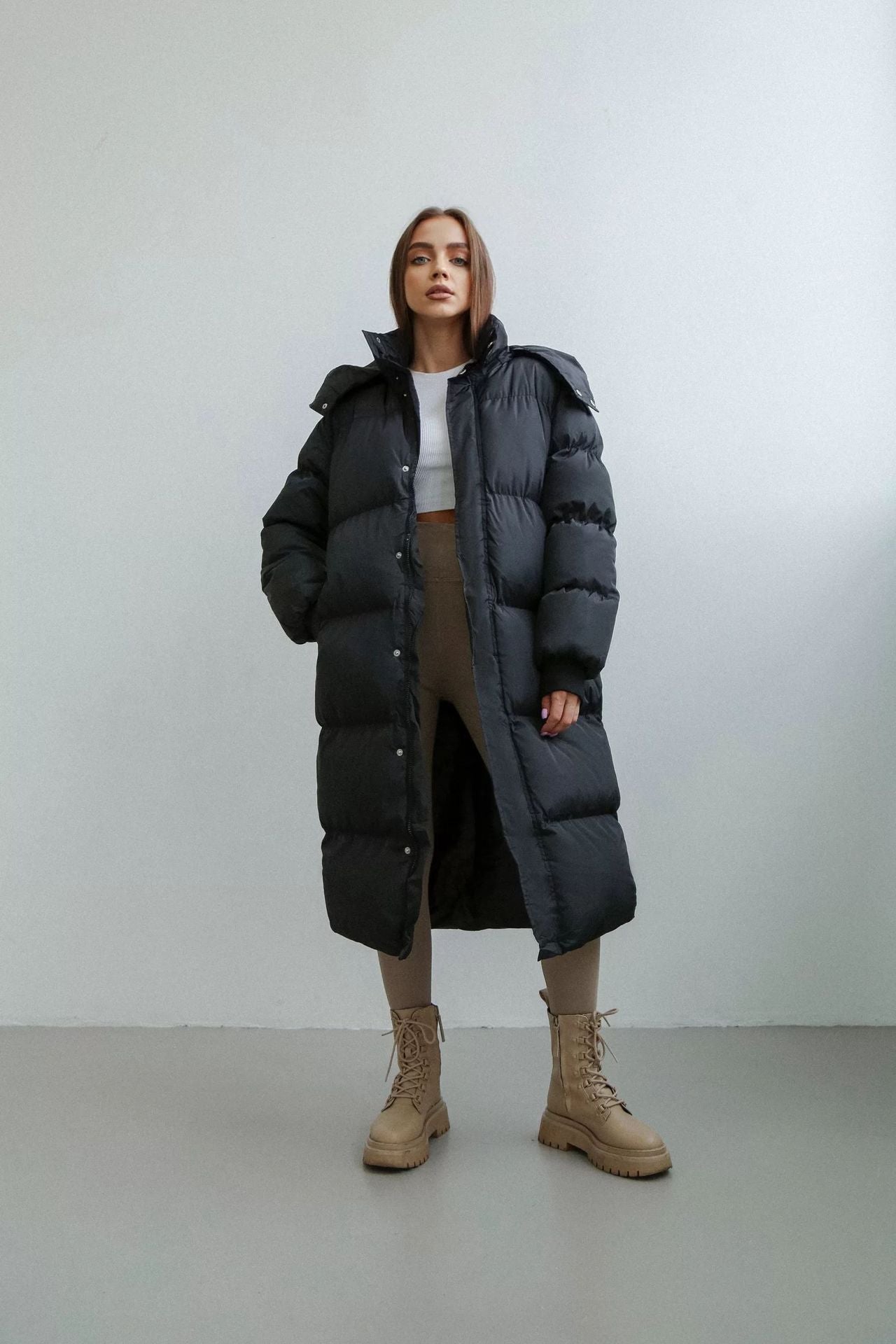 Sirama – Hoodie long ample d’automne et hiver 🍂🧥❄️