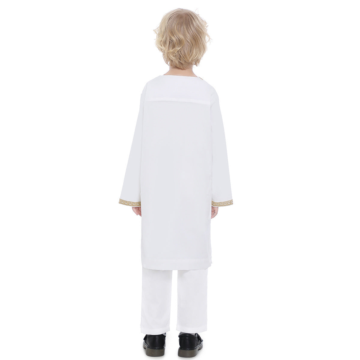Middle East Teen Boy Embroidered Robe Suit