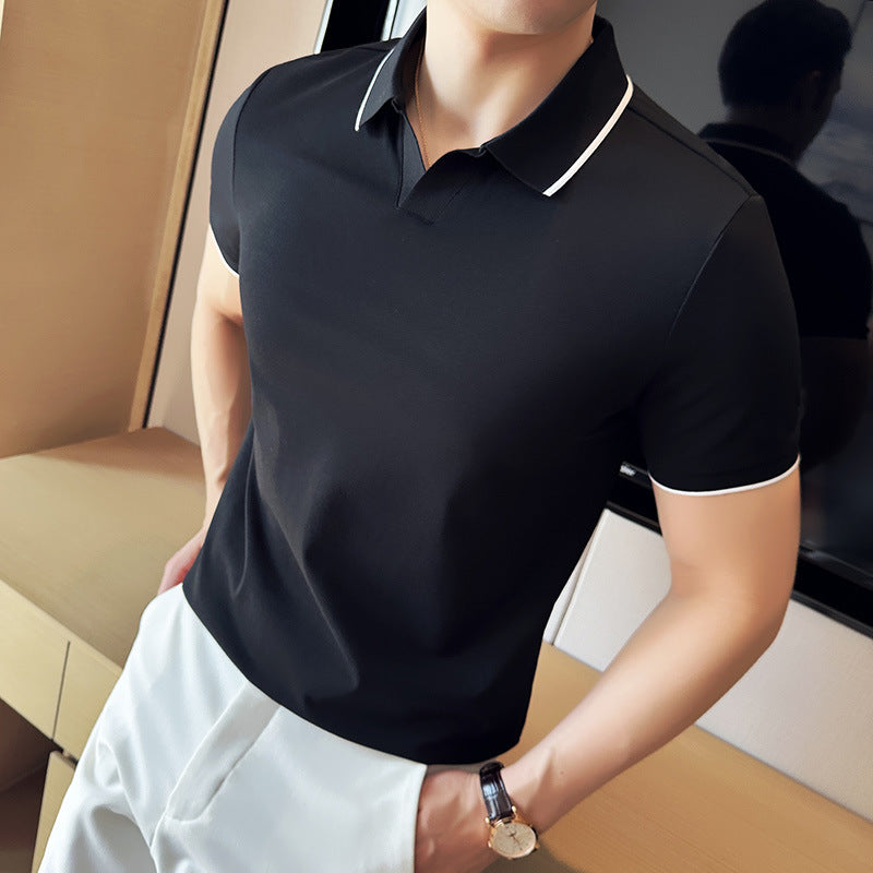 đ SENKO â Polo Coton PerlĂ© ĂlĂ©gance DĂ©contractĂ©e âš