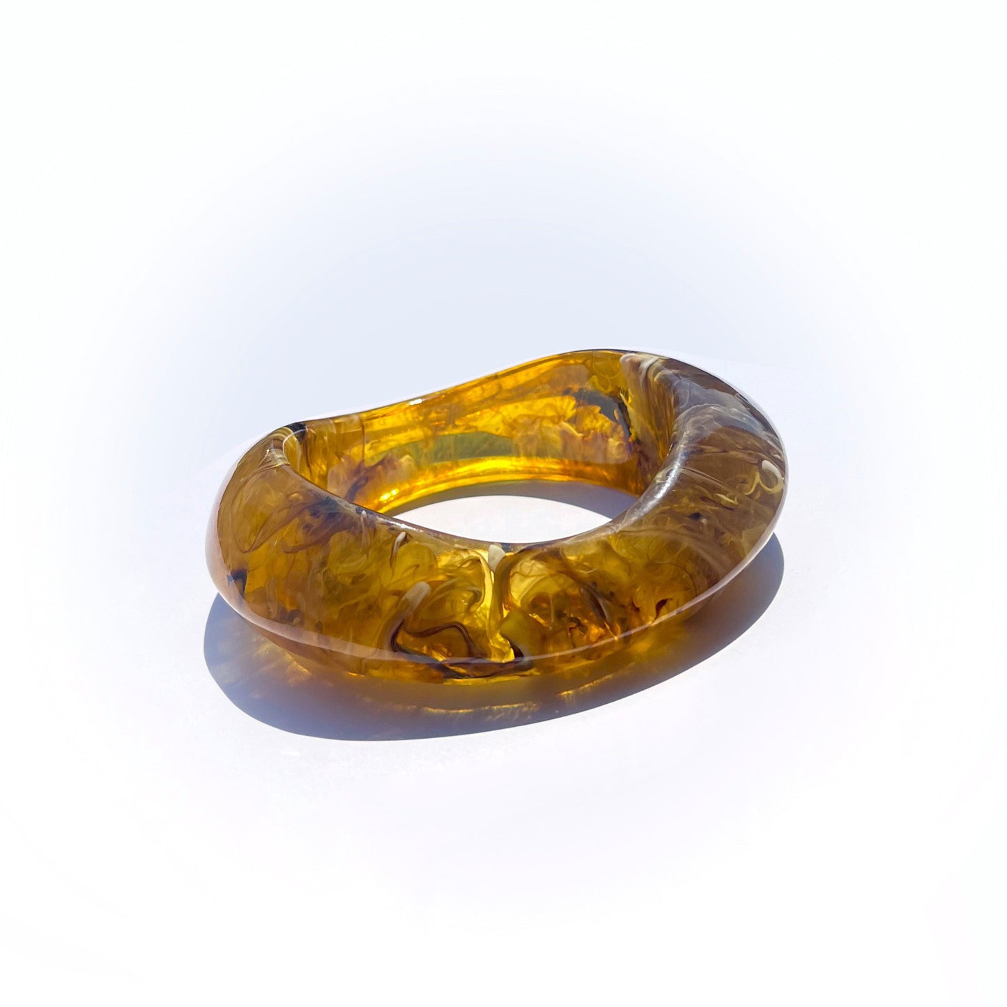 Resin Flower Bracelet - Irregular Shape, European Style