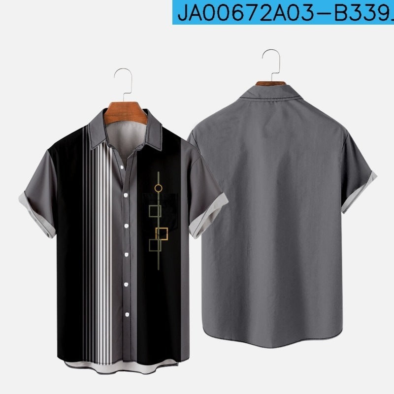 Malik Diamond – Chemise Homme Slim Été à Poches