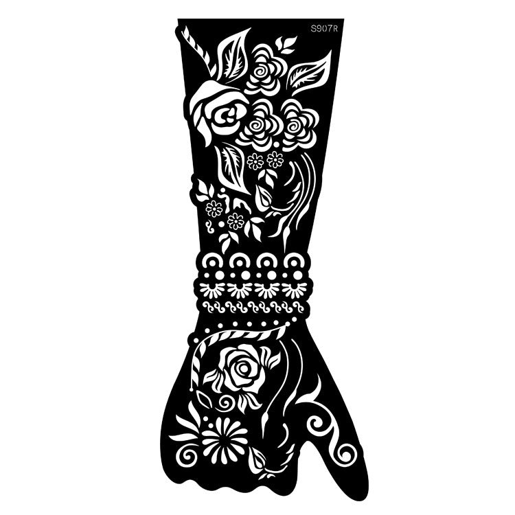 ✨ Tattoo Éphémère Aïssata – Géométrie Mystique