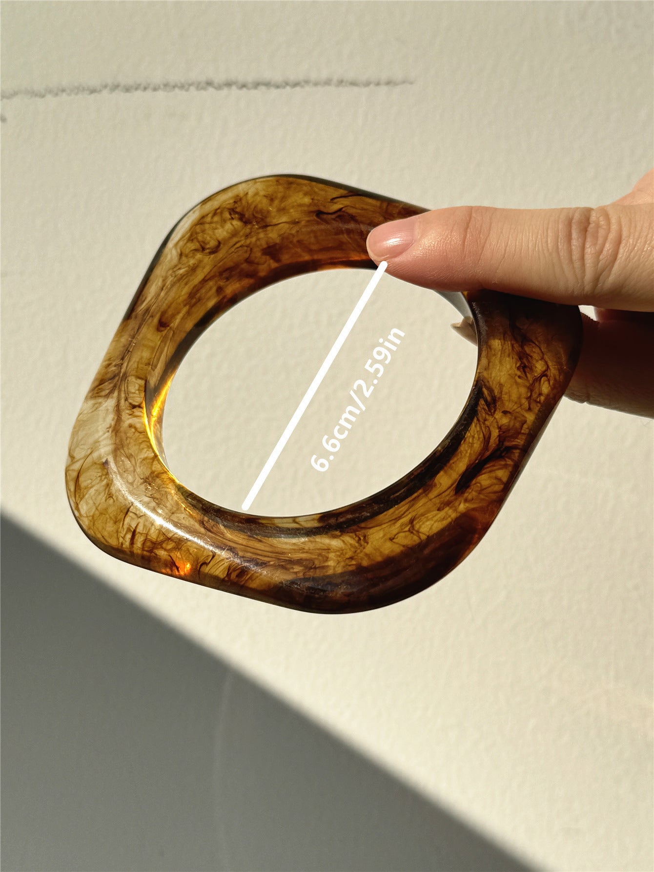 Resin Flower Bracelet - Irregular Shape, European Style