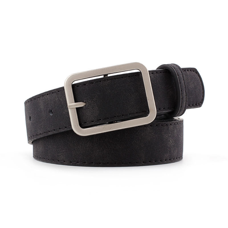 🔲 Ceinture Tendance à Boucle Carrée – Look Minimaliste & Stylé