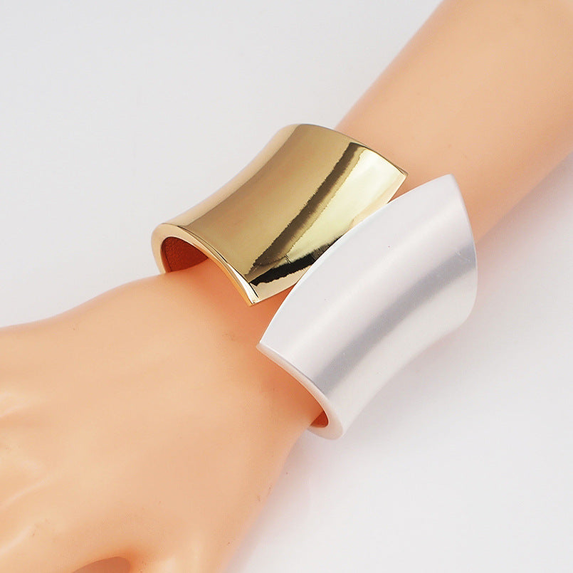 Zara Bracelet Métal Large Punk Brillant Exagéré