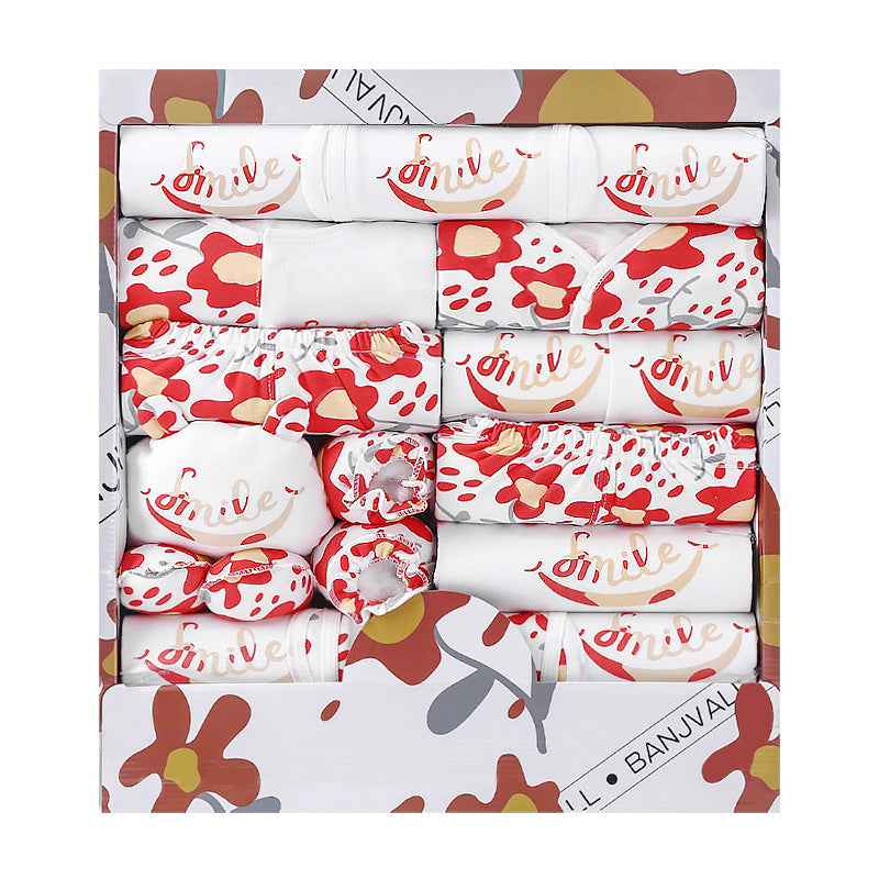 👶 18 Piece Cotton Newborn Clothes Gift Box Set