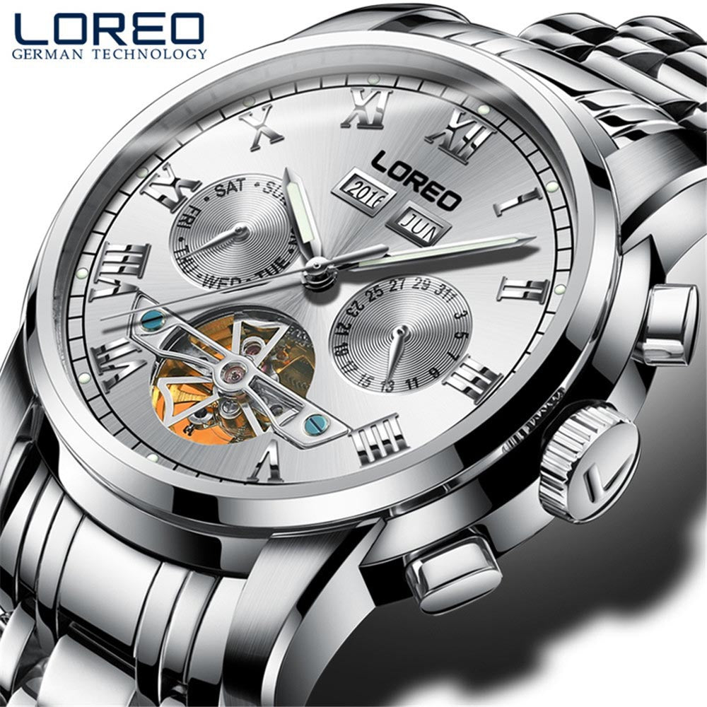 Montre LOREO Mécanique Saphir Plongée
