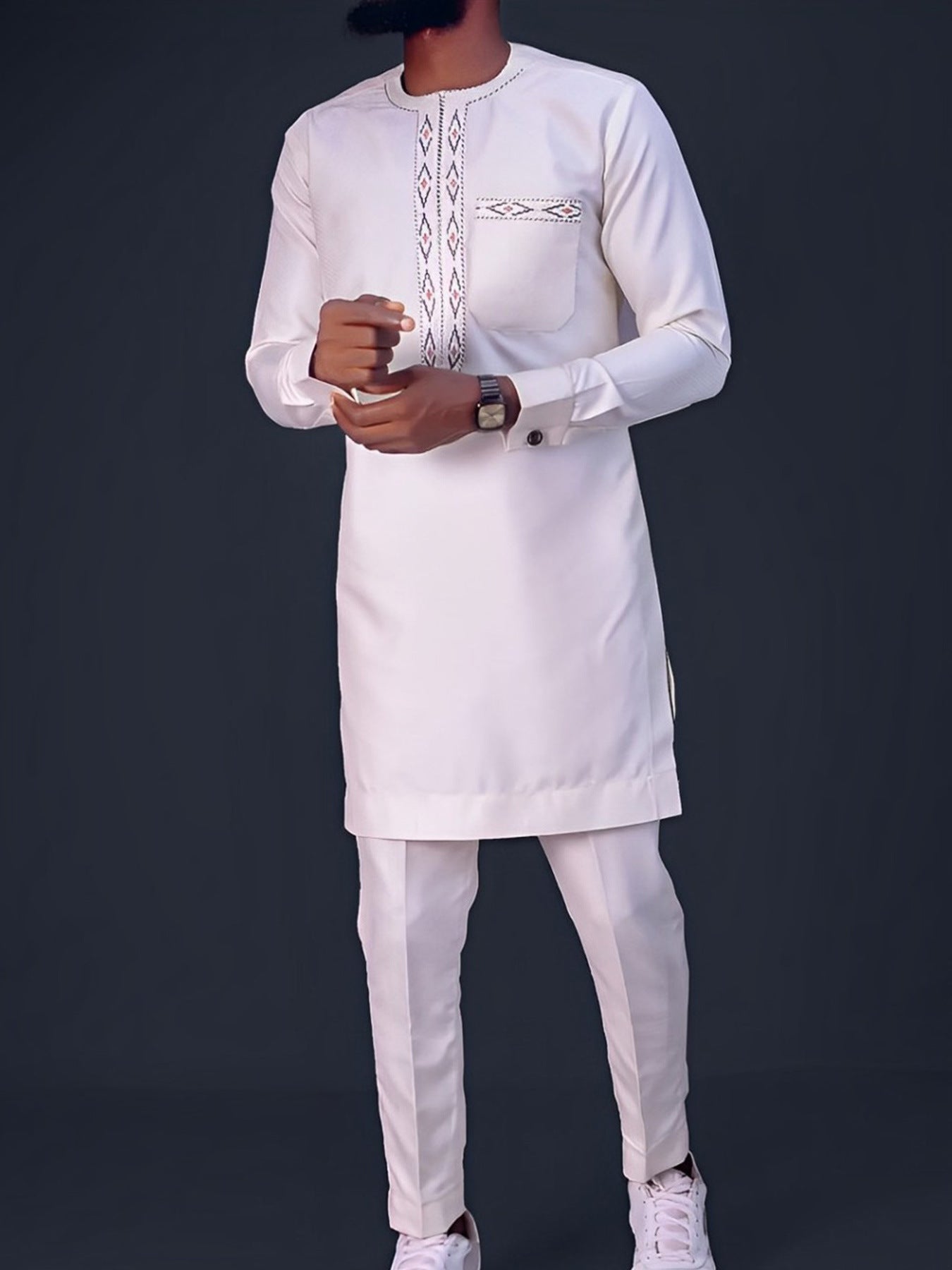 Noumouké – Costume Ethnique Homme avec Broderie Haut de Gamme