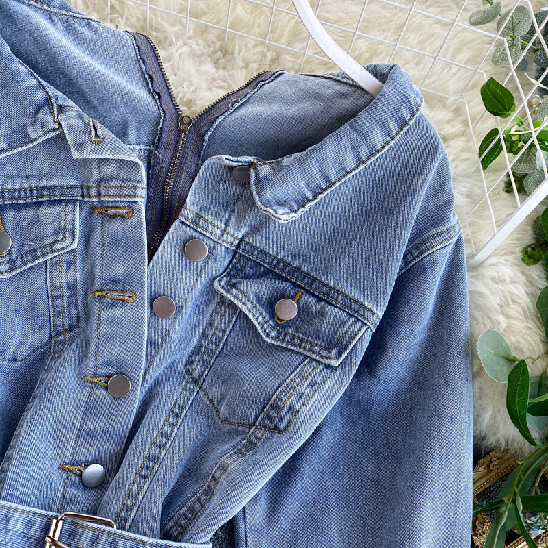 🖤Mintou – Veste en Denim pour Femme