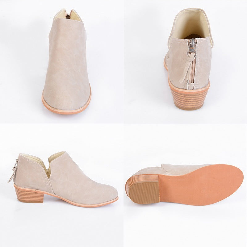 đ Bottines RĂ©tro Ă Talons â ĂlĂ©gance Automnale pour Femmes