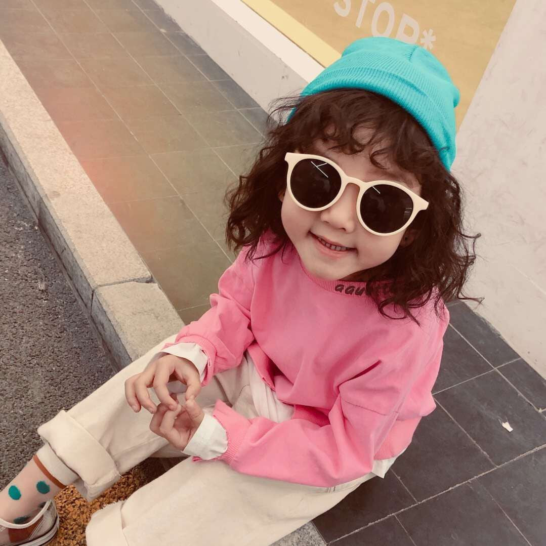 Children's All-match Korean Style Parent-child Textured Sunglasses