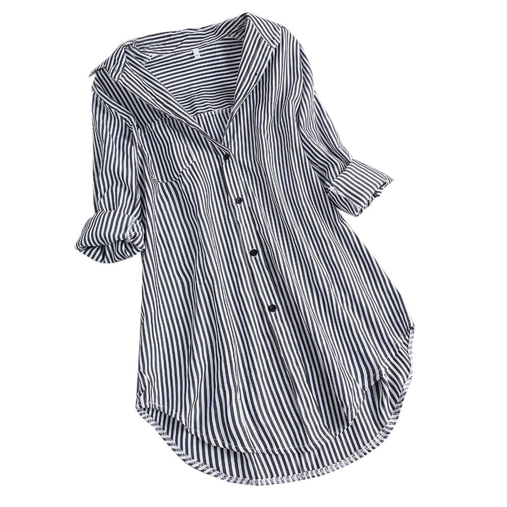 EasyStripes Chemise Ample à Rayures