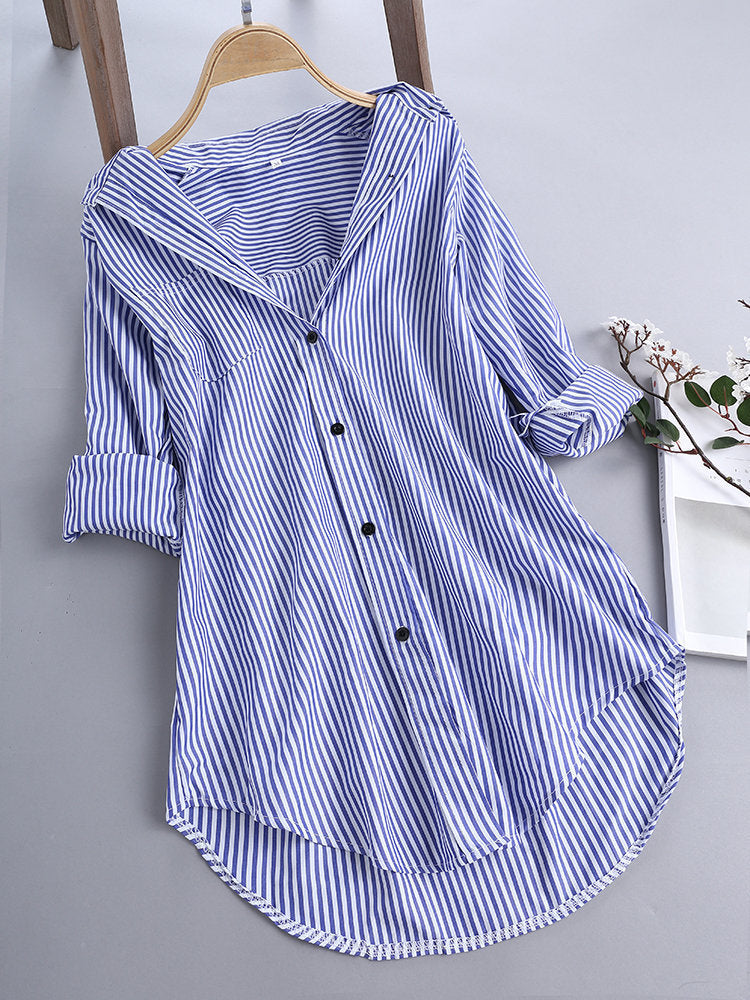 EasyStripes Chemise Ample à Rayures