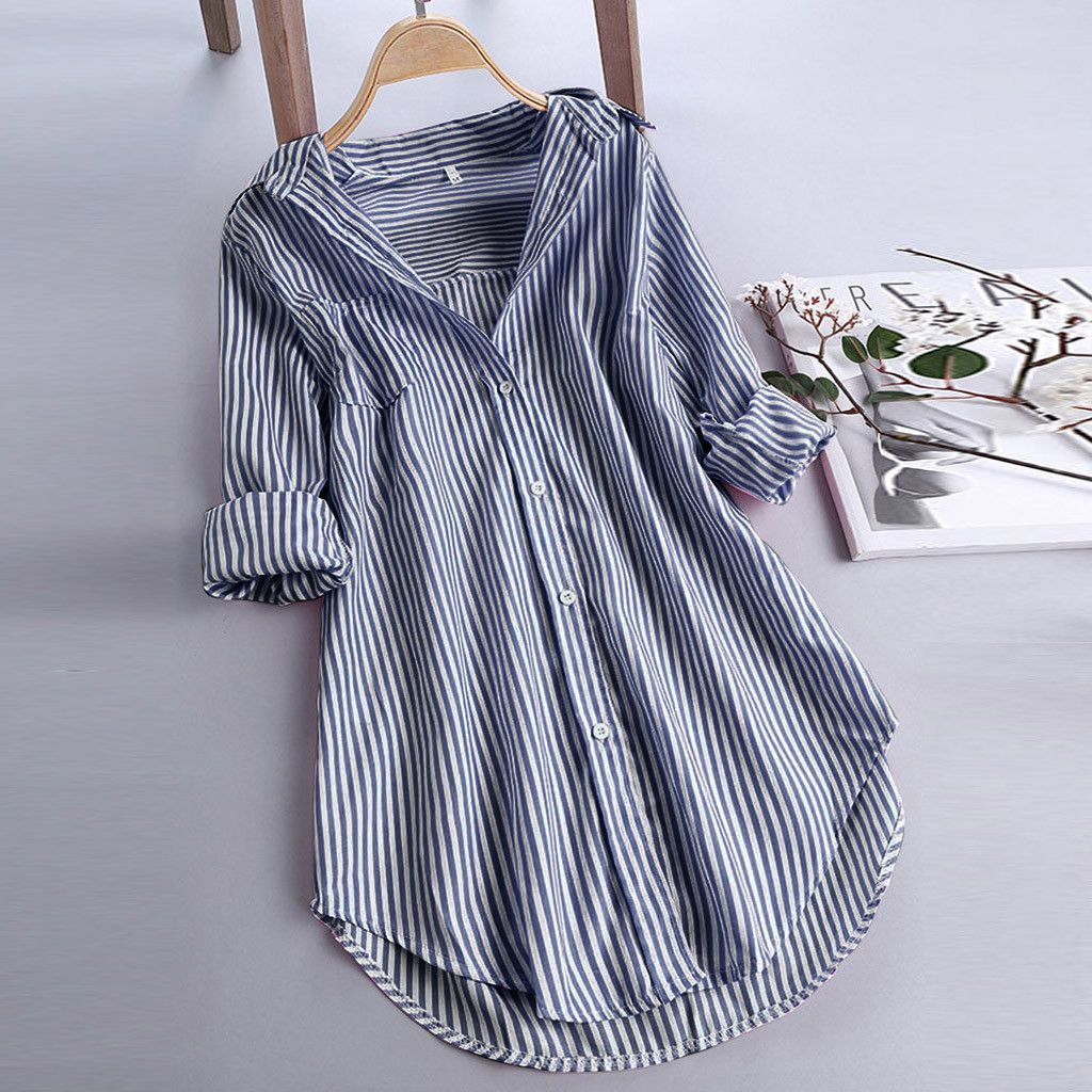 EasyStripes Chemise Ample à Rayures