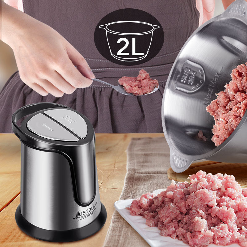 🥩 Robot de Cuisine Multifonction – Hachoir & Mixeur Électrique