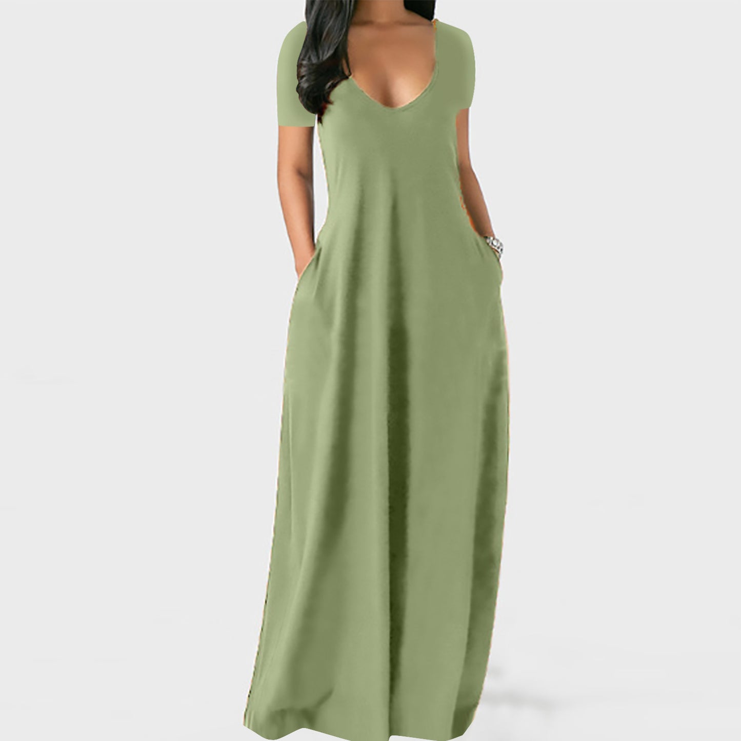 VelvaDream Robe Longue Décolleté V