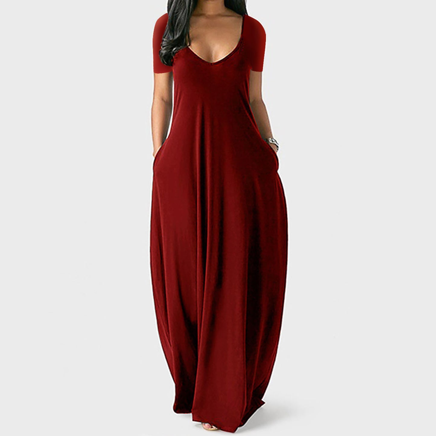 VelvaDream Robe Longue Décolleté V