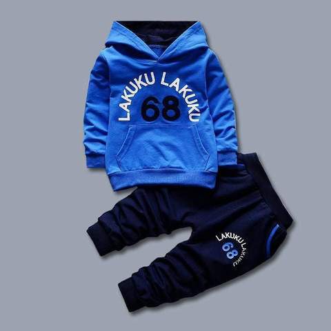Spring Boy Foreign Trade 68 Digital Suit Long-Sleeved One-Piece Delivery Factory
