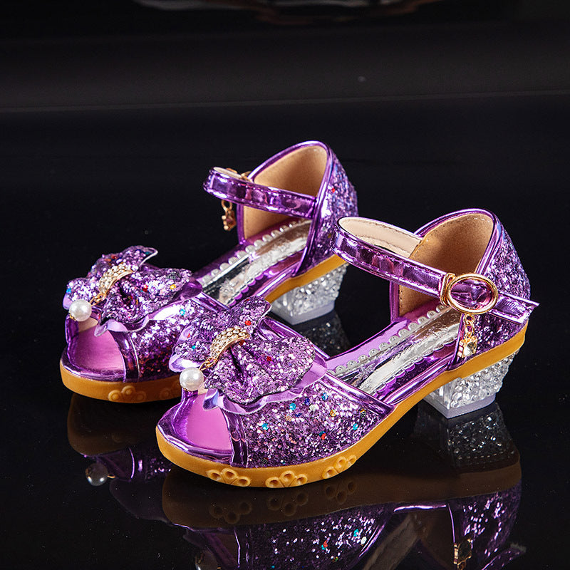 Korean Style All-match Crystal High Heels