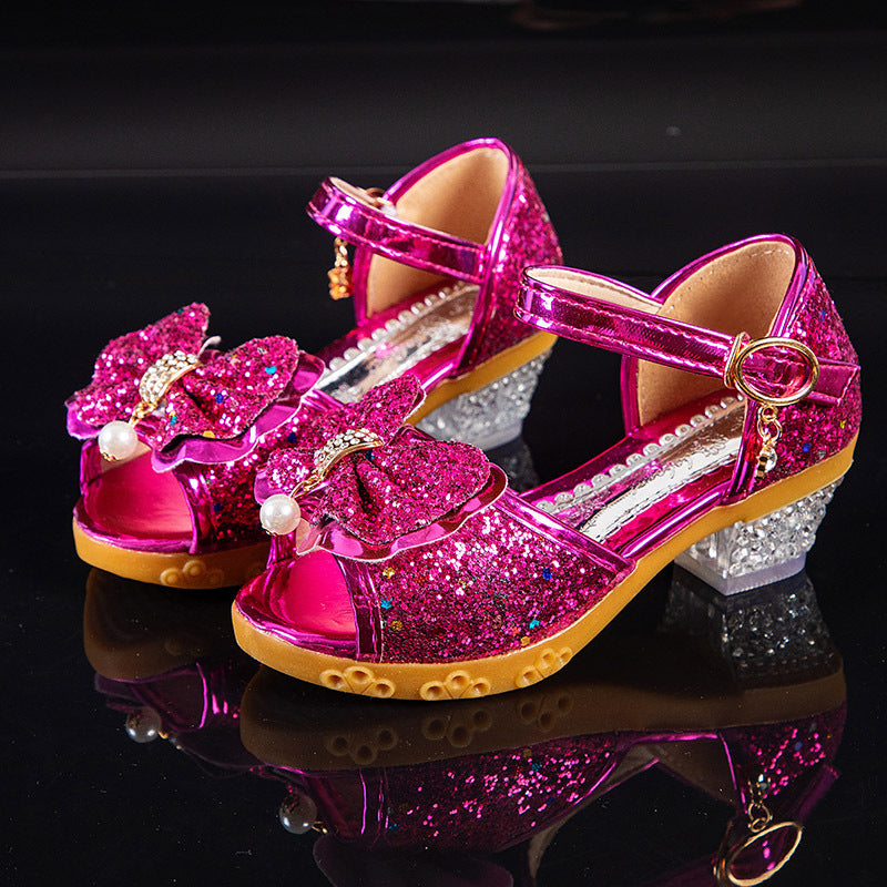 Korean Style All-match Crystal High Heels