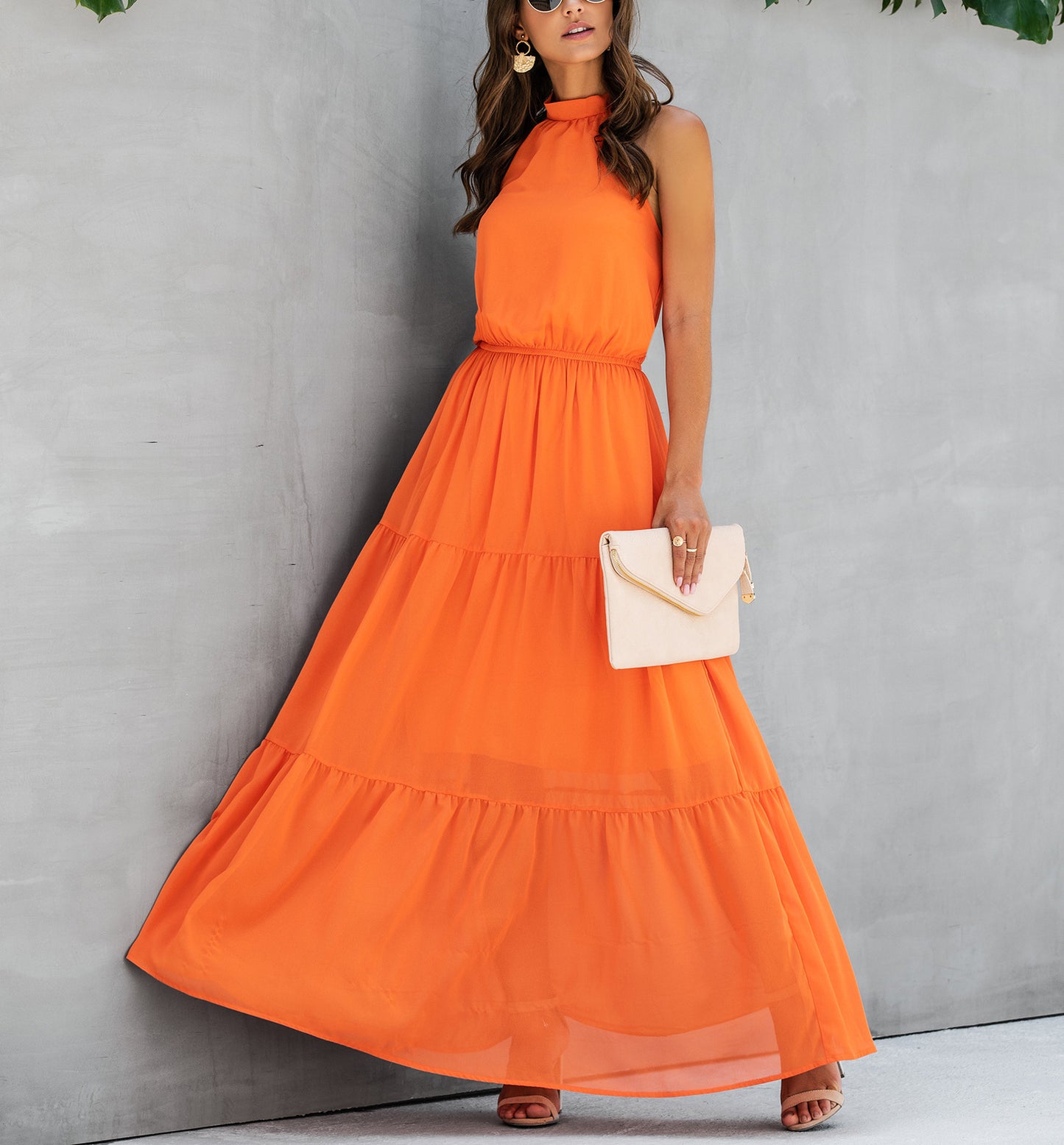 HeraFlow Robe Longue Évasée
