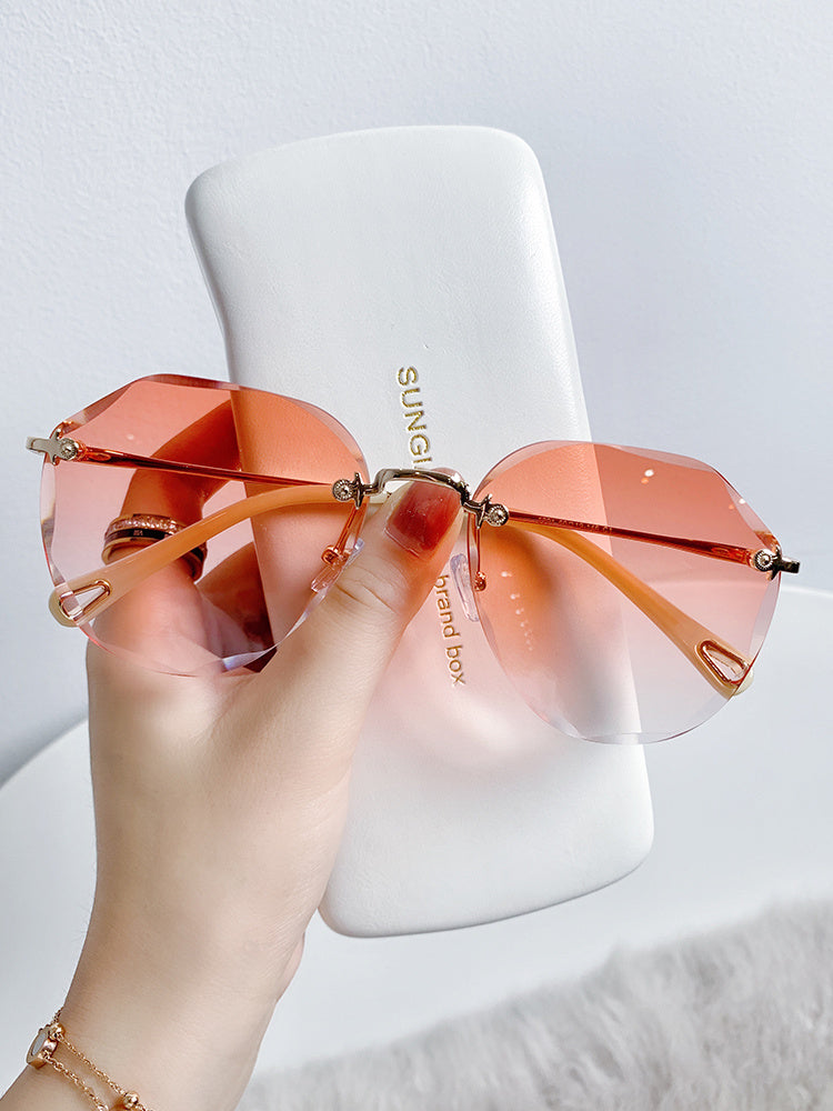 Seaside Anti-ultraviolet Sunglasses Driving Special Eyes Big Face Is Thin
