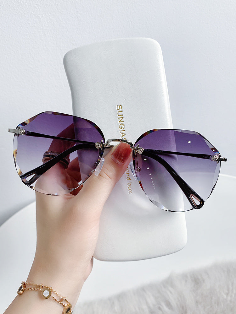 Seaside Anti-ultraviolet Sunglasses Driving Special Eyes Big Face Is Thin