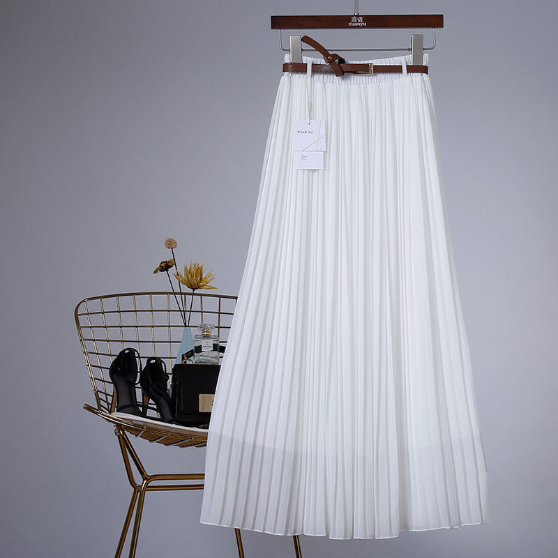 Néné 💃 Jupe Midi Plissée en Chiffon