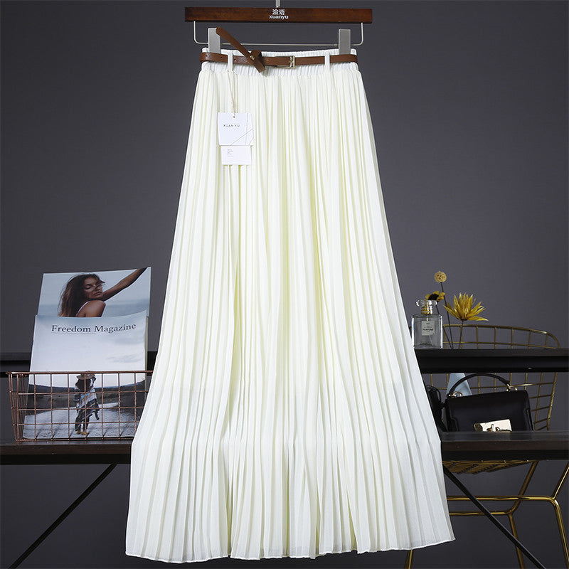 Néné 💃 Jupe Midi Plissée en Chiffon