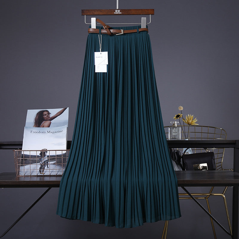 Néné 💃 Jupe Midi Plissée en Chiffon