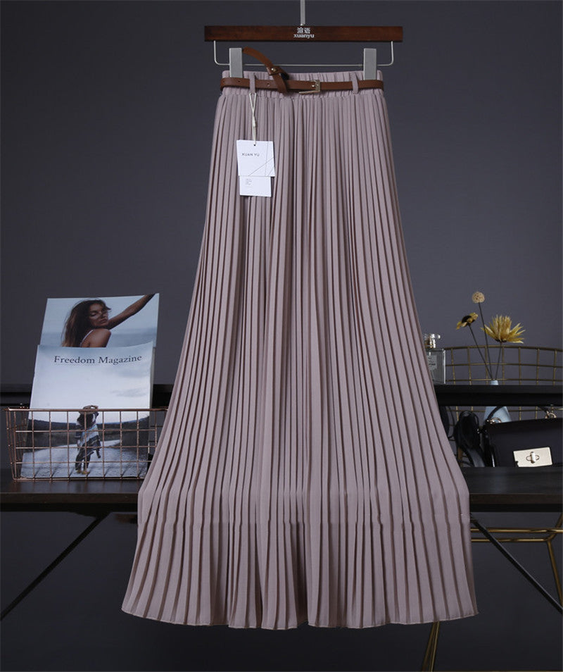 Néné 💃 Jupe Midi Plissée en Chiffon