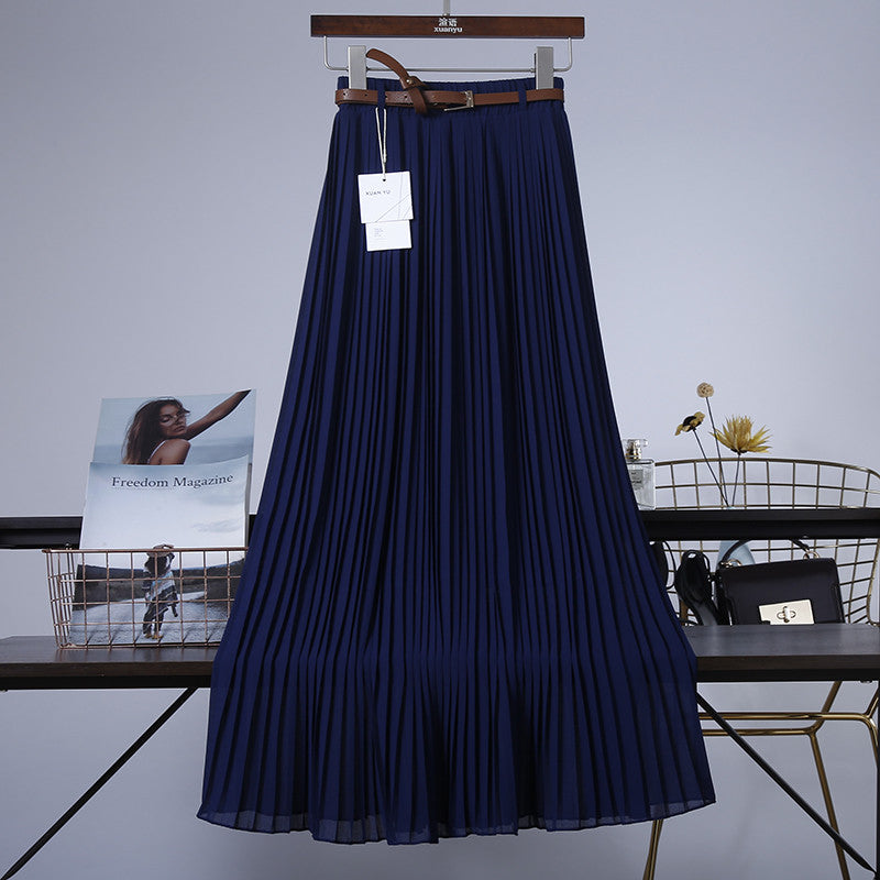 Néné 💃 Jupe Midi Plissée en Chiffon