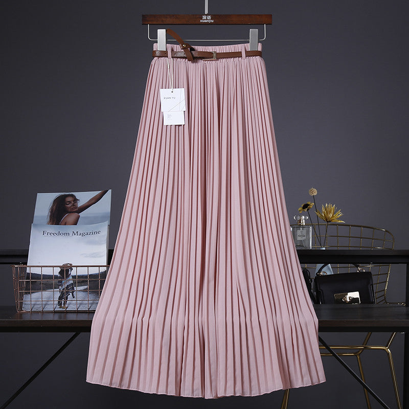 Néné 💃 Jupe Midi Plissée en Chiffon