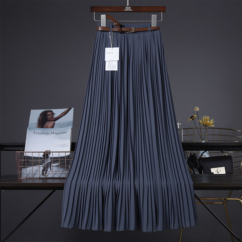 Néné 💃 Jupe Midi Plissée en Chiffon