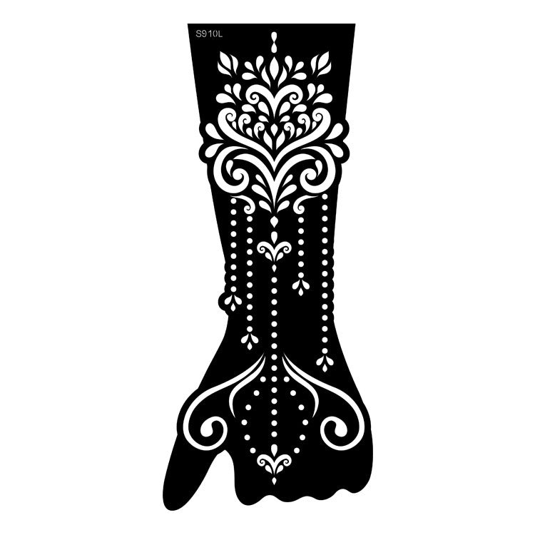 ✨ Tattoo Éphémère Aïssata – Géométrie Mystique