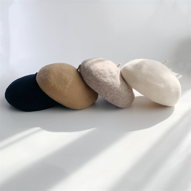 Women's Fashion Casual Warm Solid Color Hat