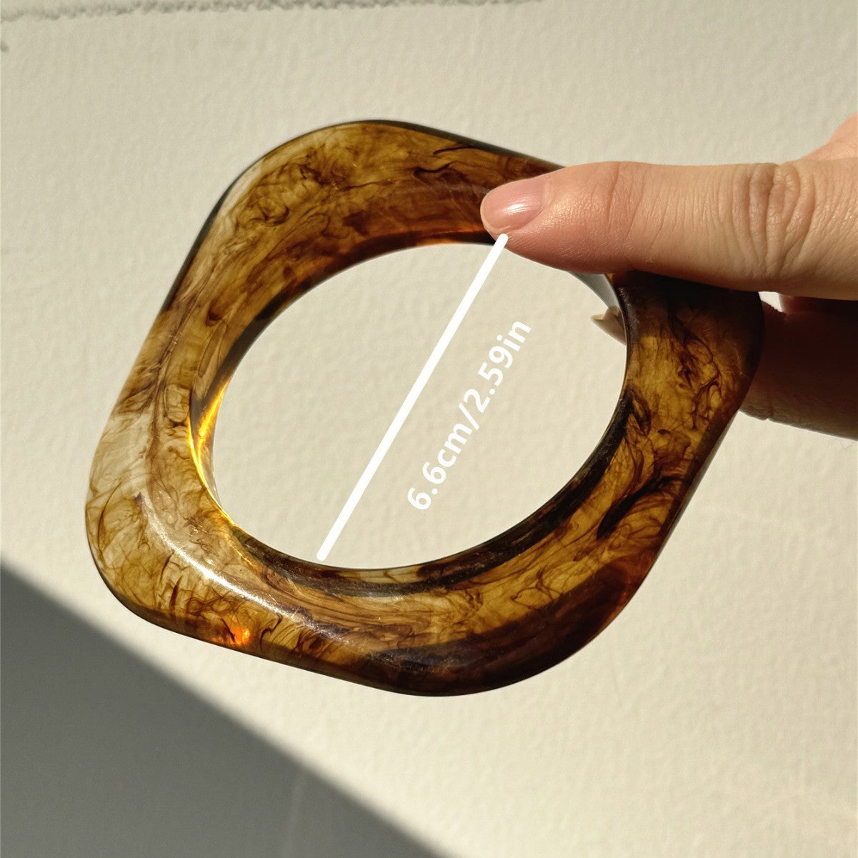 Resin Flower Bracelet - Irregular Shape, European Style