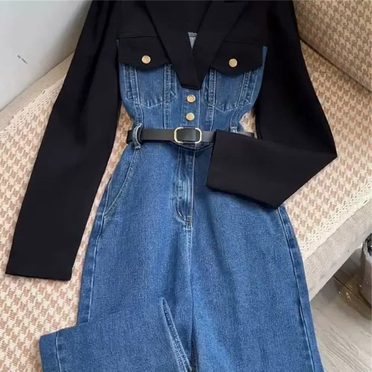 🌟 Nayora – Combinaison Automnale Taille Haute