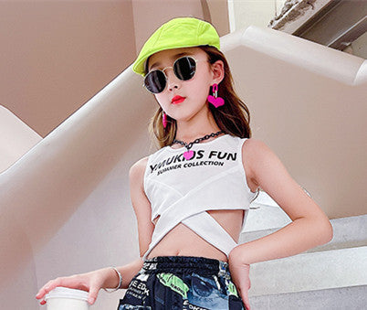 Children's Anti-mosquito Summer Clothes Foreign Style Big Children Wear Sports Pants