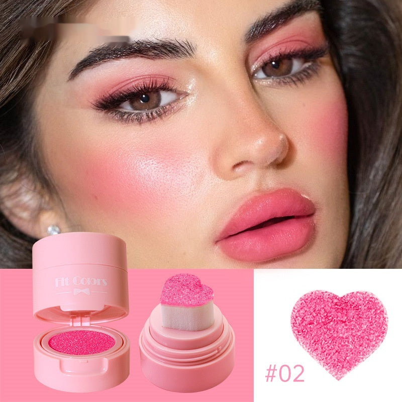 6-color Love Air Cushion Blusher Seal Velvet