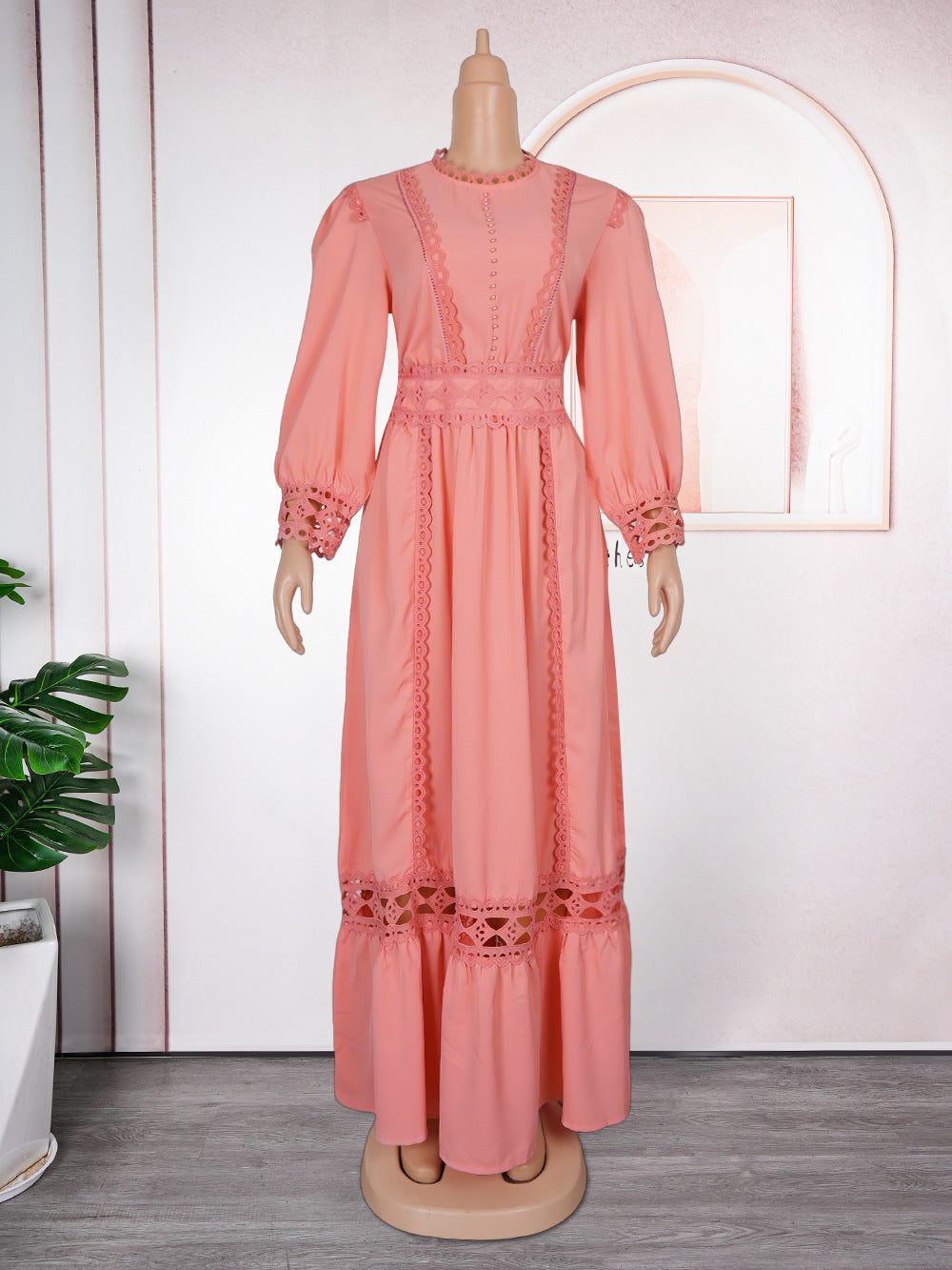 Robe "Ayo" Élégance Retro & Fleurs Crochetées