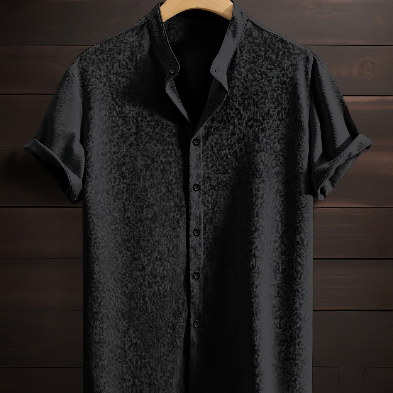 Amadou Breeze – Chemise Homme Casual Respirante Col Montant
