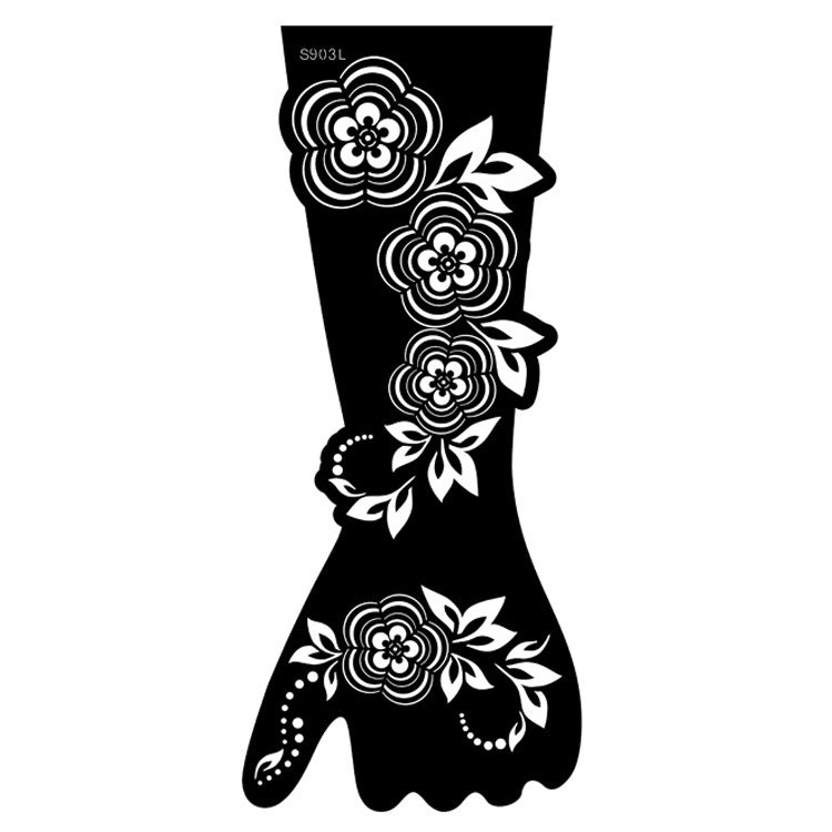 ✨ Tattoo Éphémère Aïssata – Géométrie Mystique